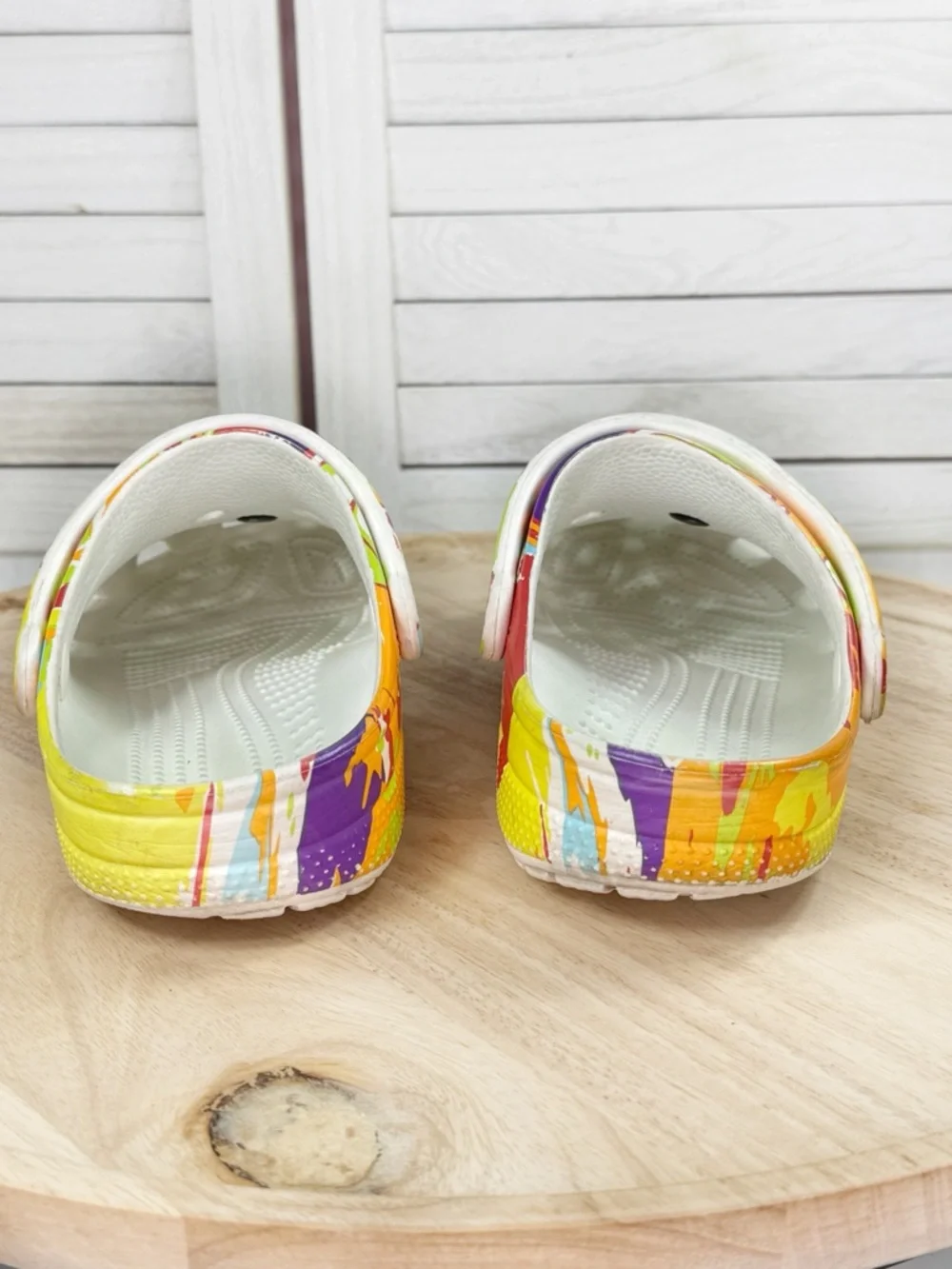 Crocs x‎ Trix Classic Clog Multicolor Tie Dye Marble Women 8 Men 6